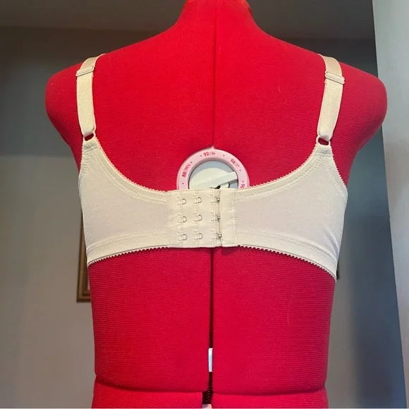 2FOR$30 Vintage Lilyette Nude Satin Bra With Underwire & Lace Size 34D - Picture 14 of 14